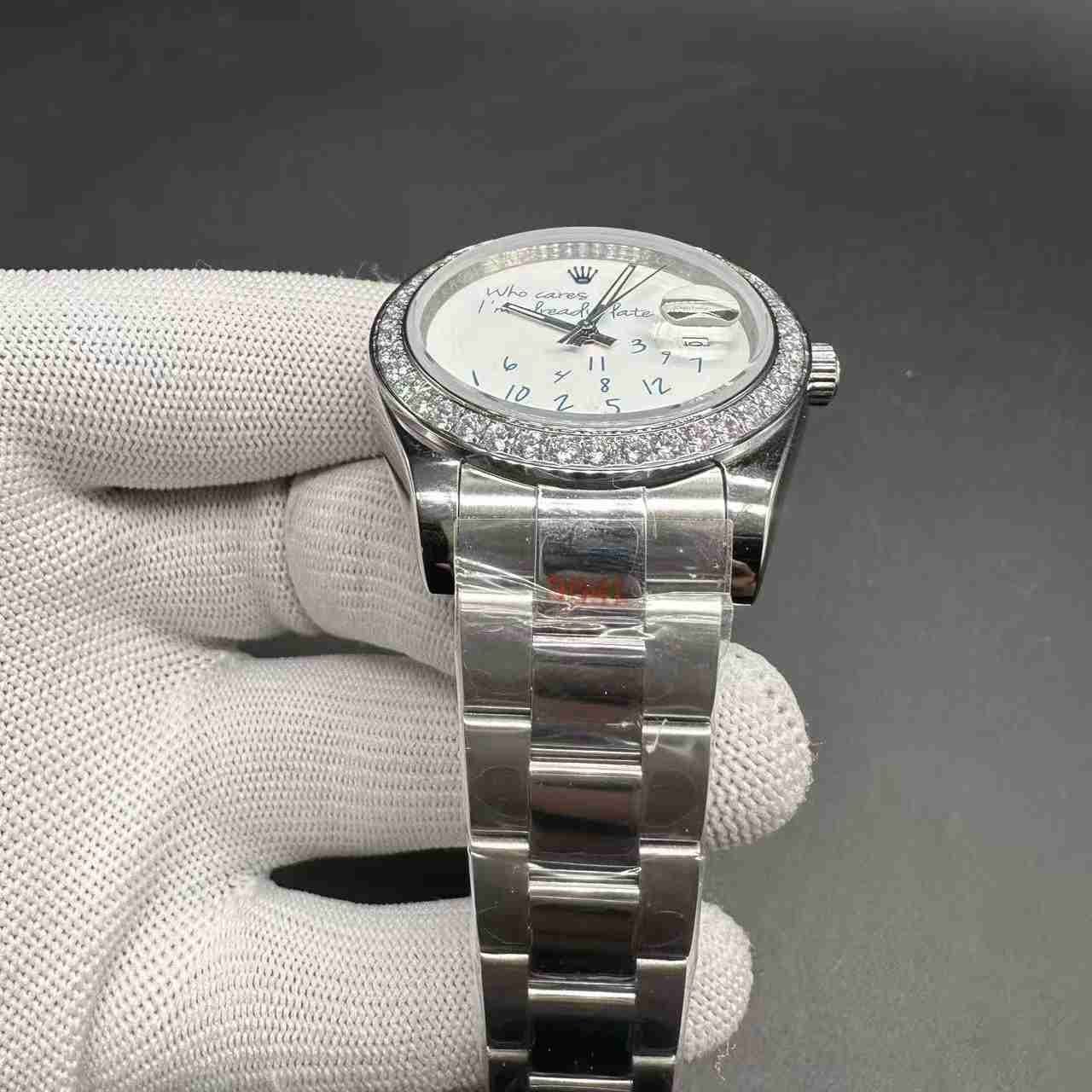 Datejust who cares AAA automatic diamonds bezel oyster band 115$