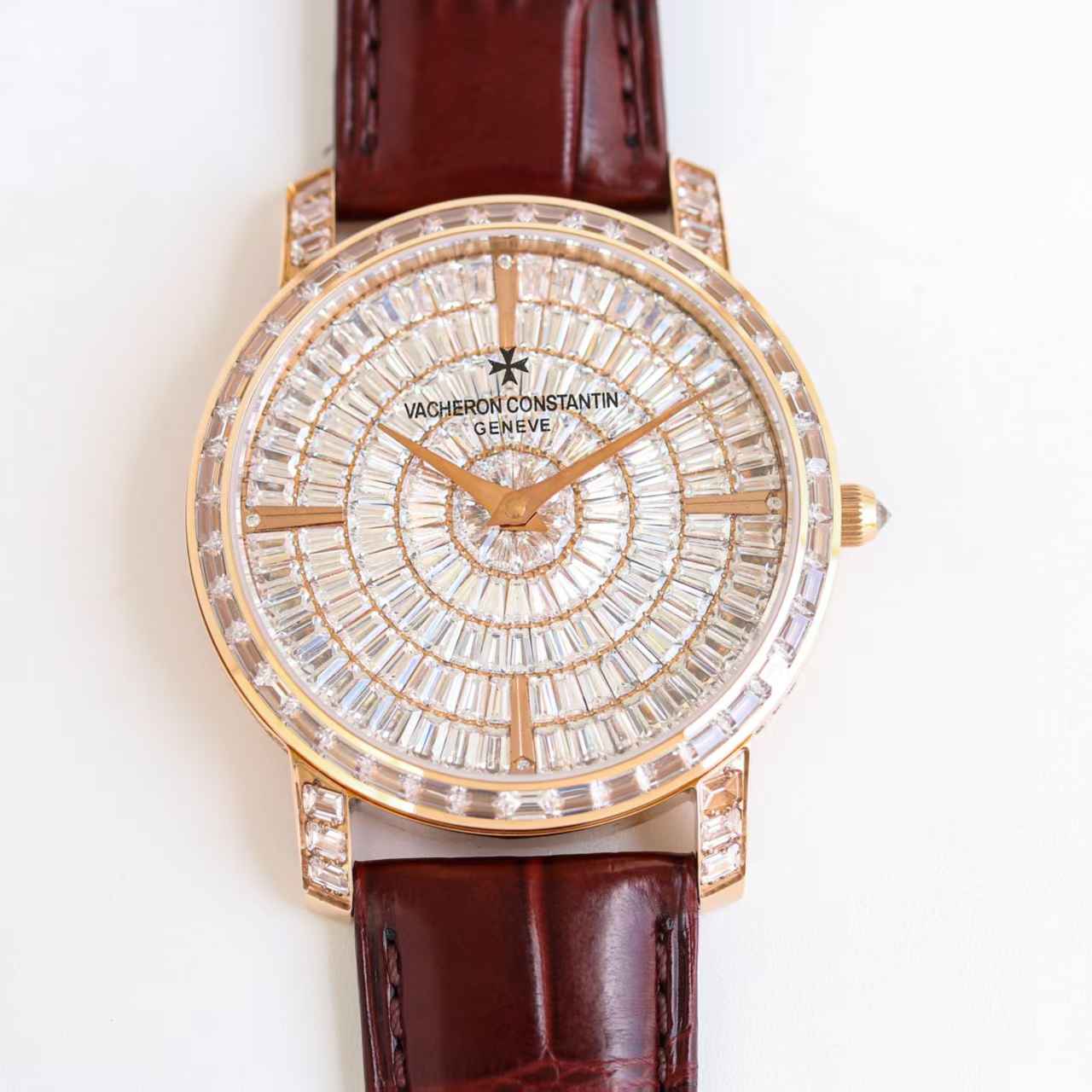 VC Swarovski diamonds baguette super clone 9015 automatic HX150