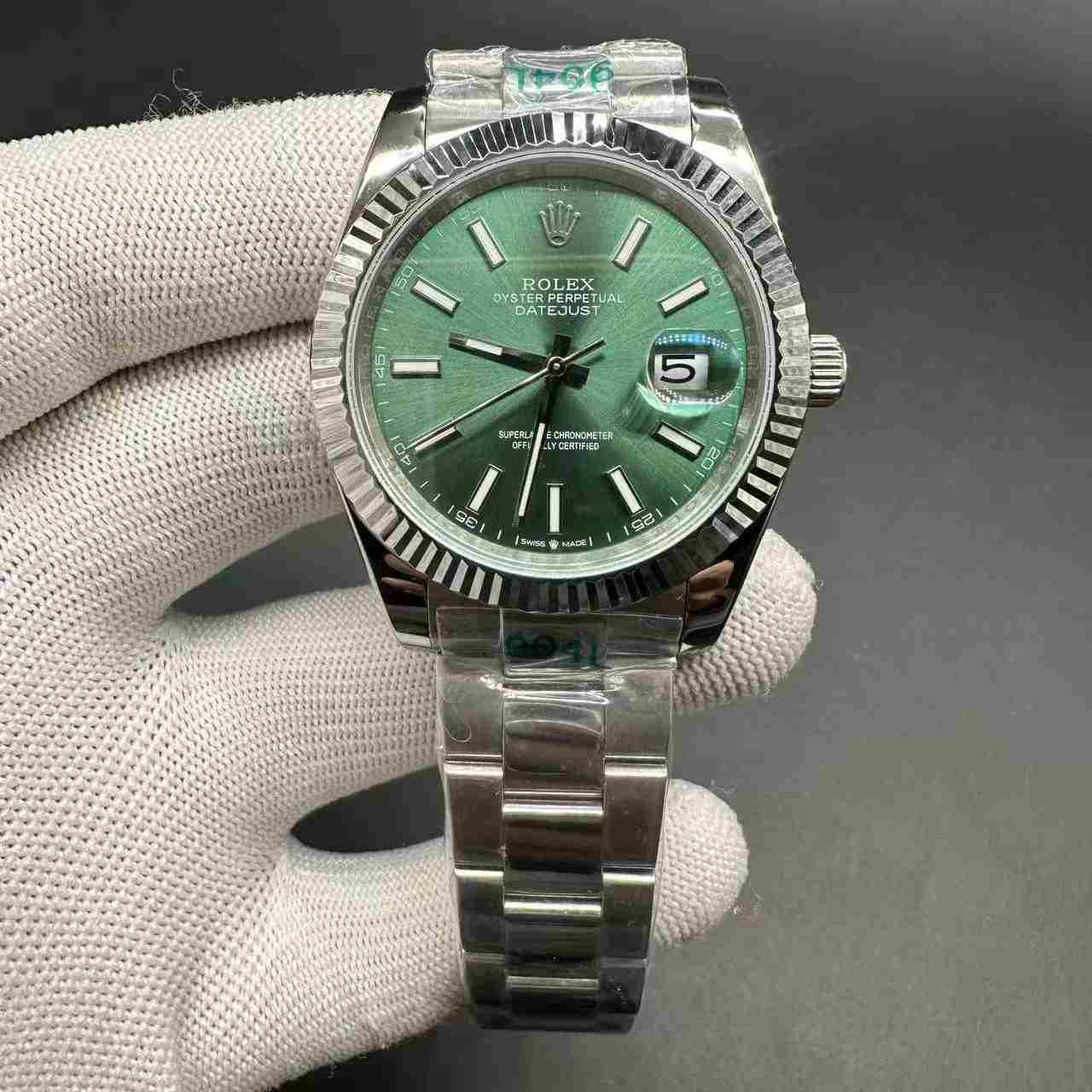 Datejust 41mm YT factory AAA+ mint green dial oyster band  125$