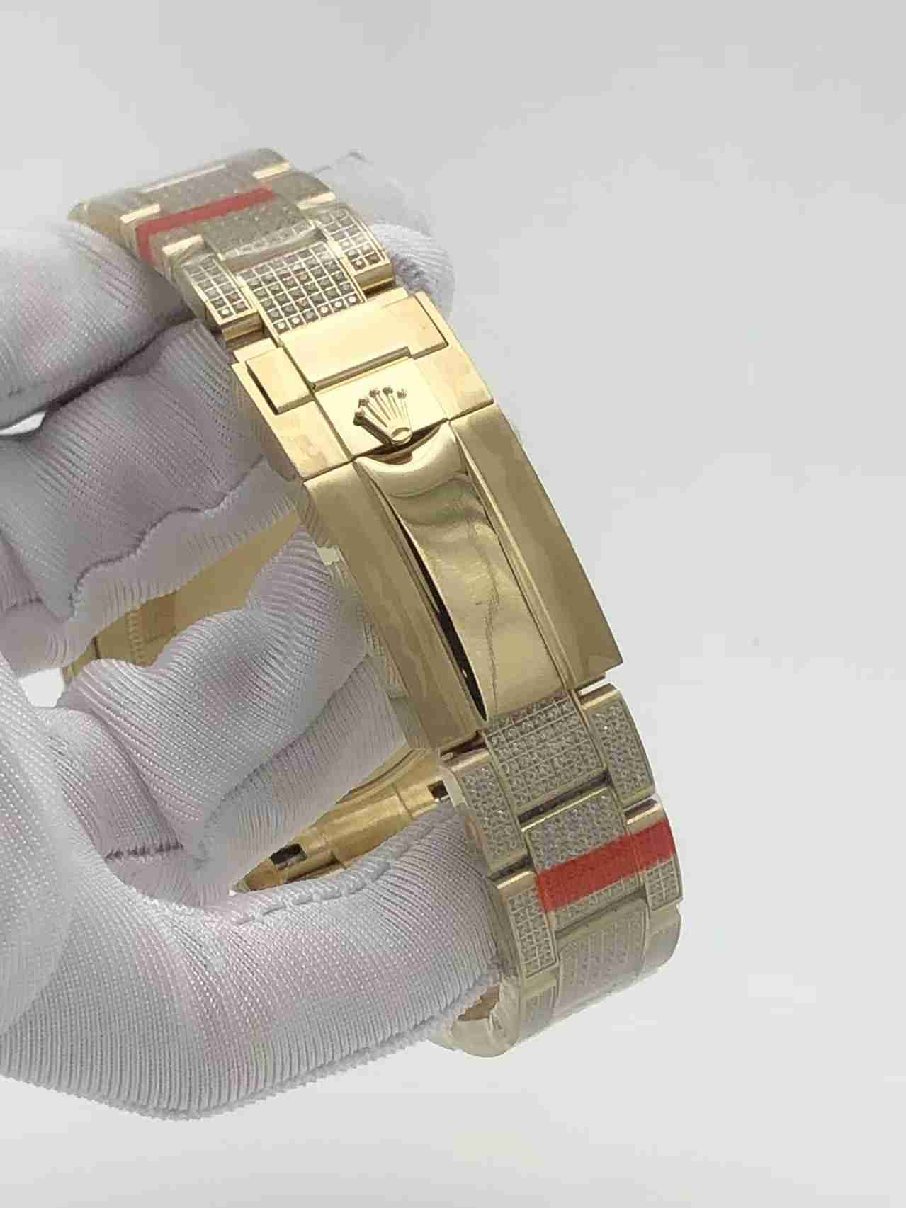 Rolex YM full diamonds yellow gold 40MM