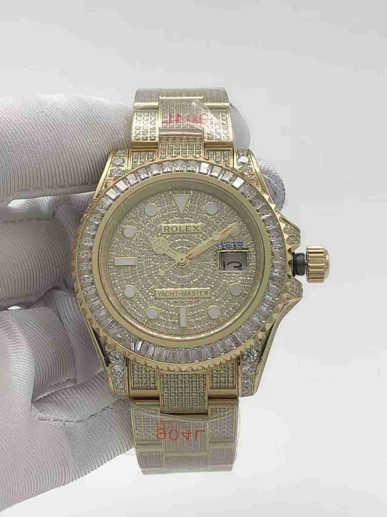 Rolex YM full diamonds yellow gold 40MM