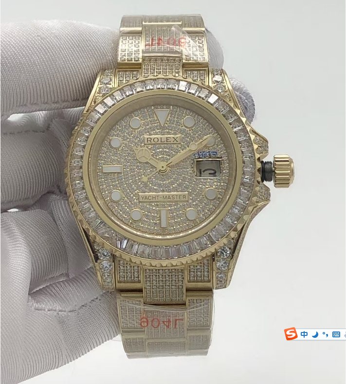 Rolex YM full diamonds yellow gold 40MM
