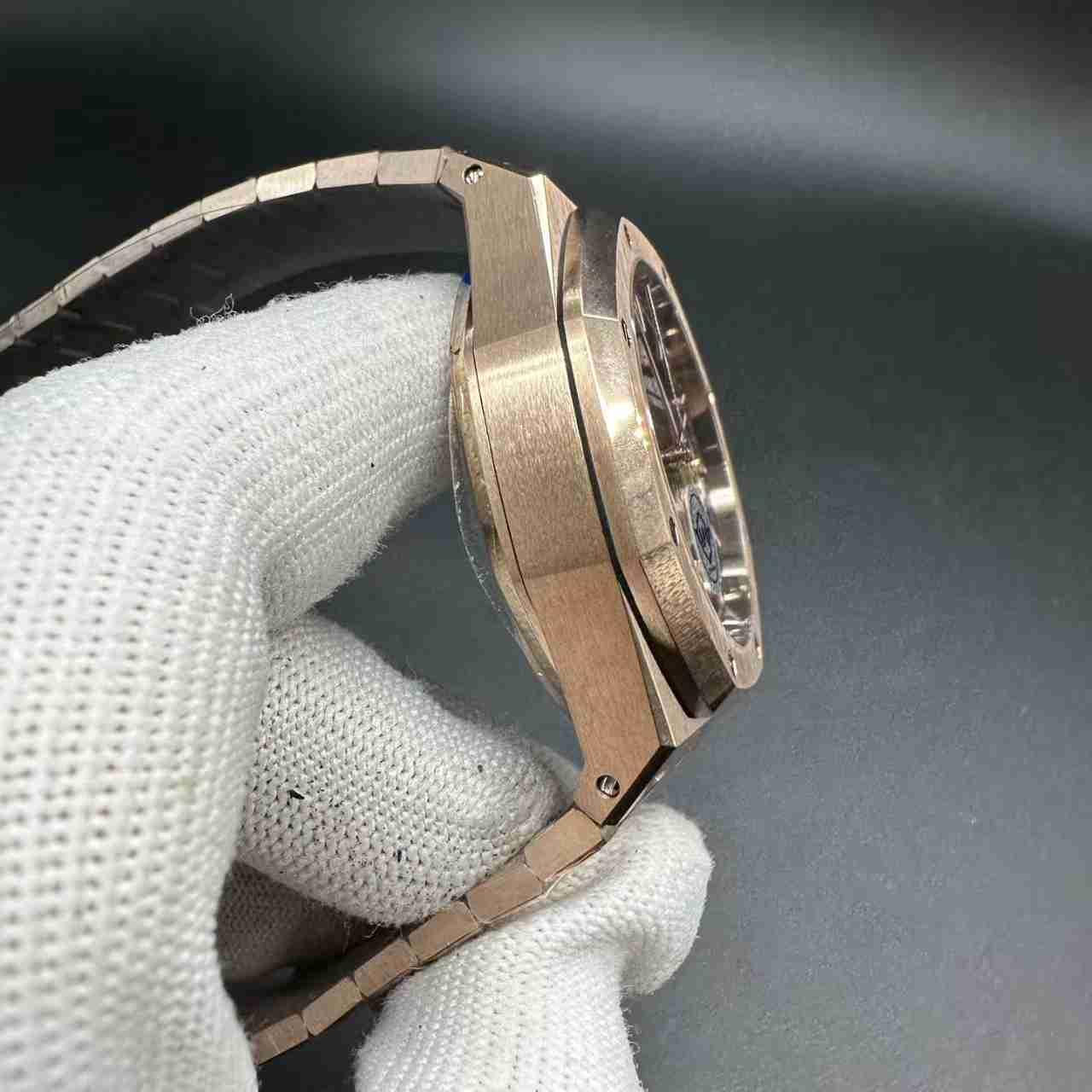 AP Royal Oak 26240 APS Cal.4401 chronograph automatic rose gold case 41mm Brown dial super clone. 768$