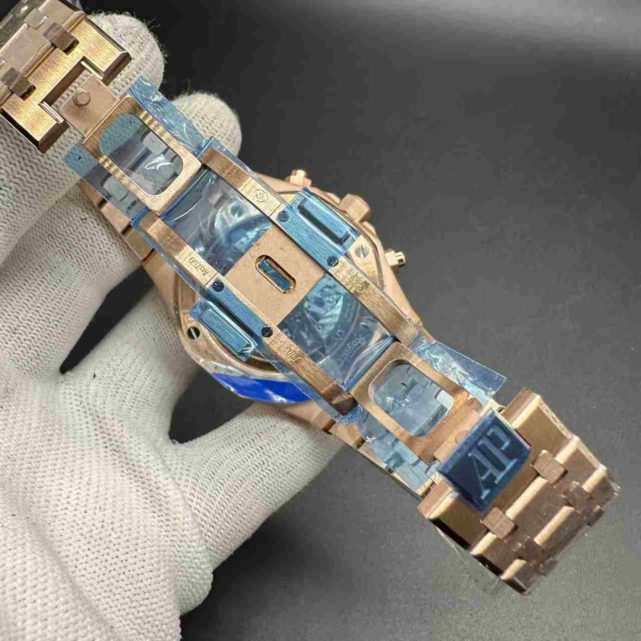 AP Royal Oak 26240 APS Cal.4401 chronograph automatic rose gold case 41mm White dial super clone. 768$