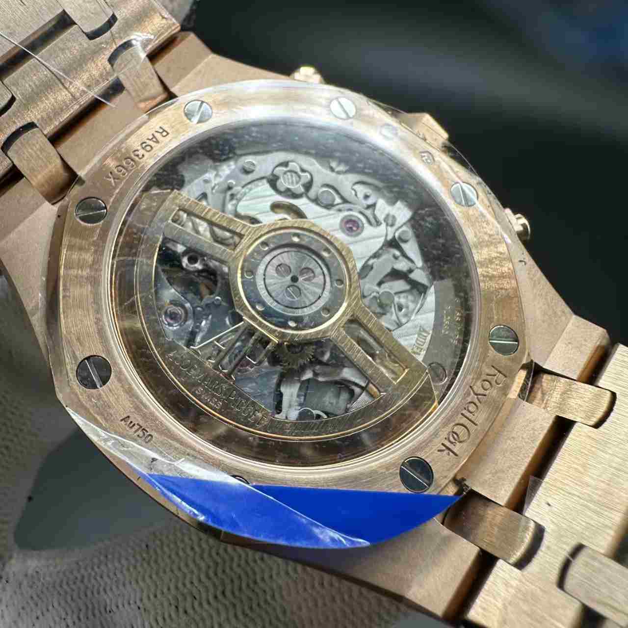 AP Royal Oak 26240 APS Cal.4401 chronograph automatic rose gold case 41mm White dial super clone. 768$