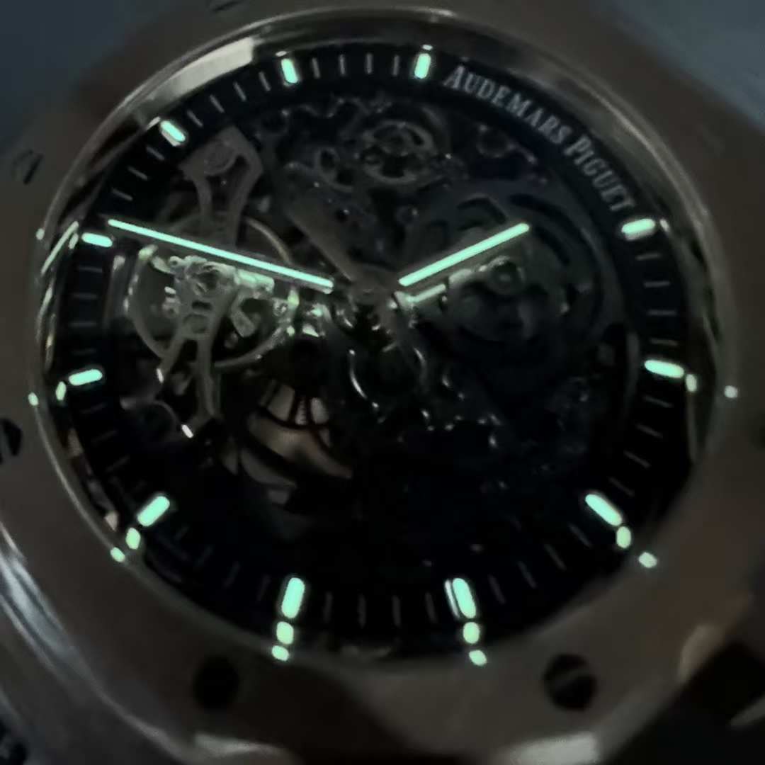 AP Royal Oak 15407OR THB new version Cal.3132 automatic movement Rose gold case 41mm Skeleton openwork dial two balance wheels.  580$