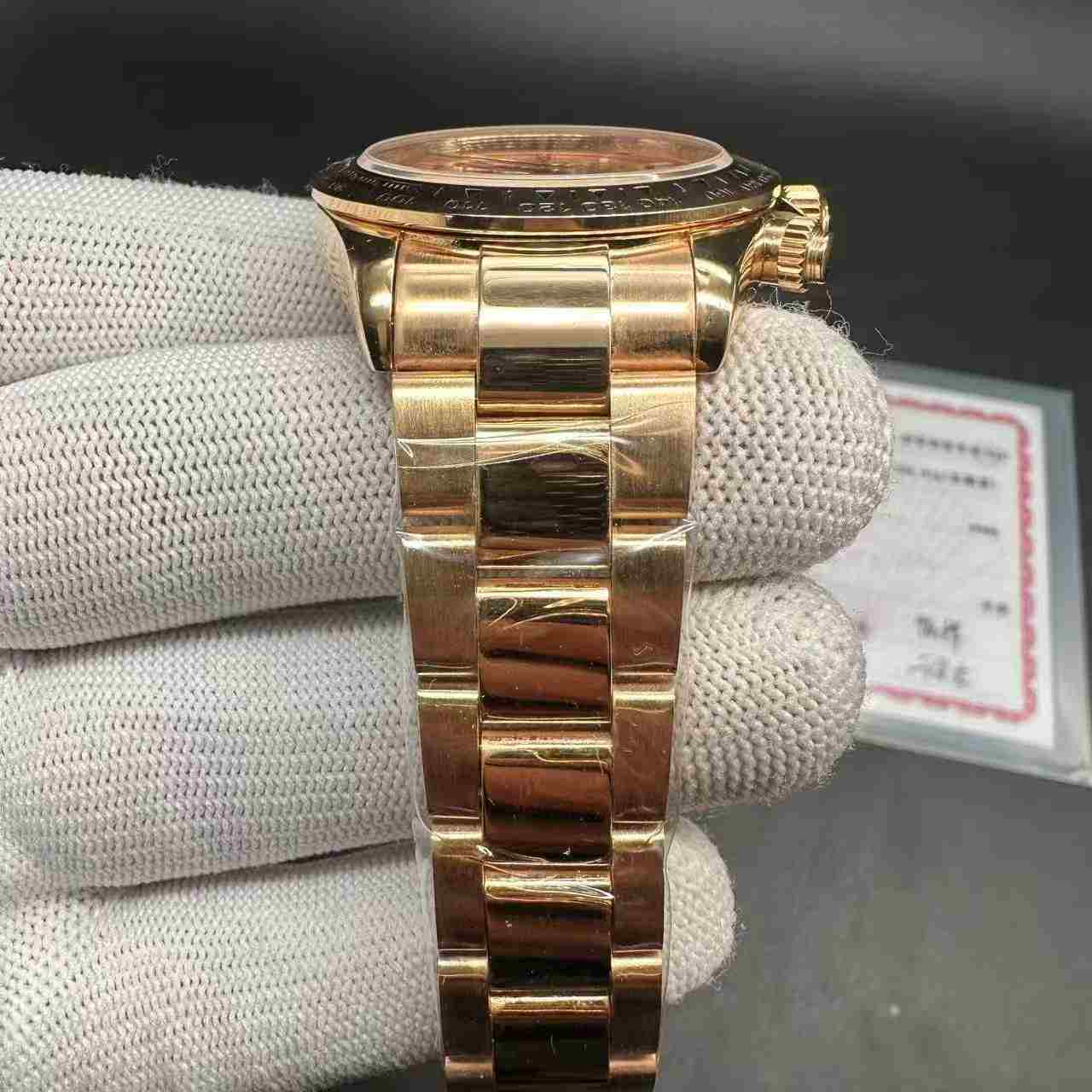 Daytona gain weight 225g 18K rose gold plating automatic 4131 movement. F36+24 1500$