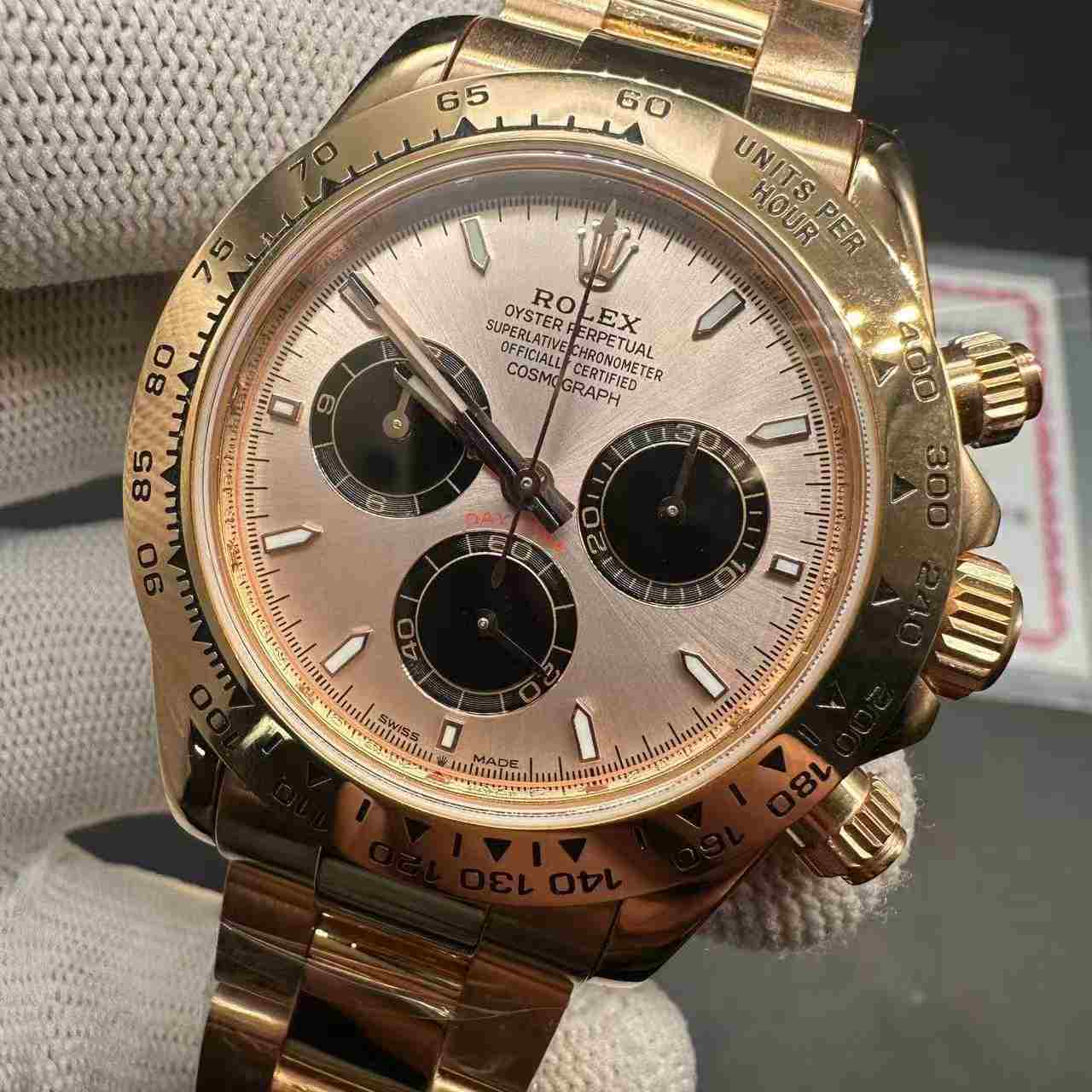 Daytona gain weight 225g 18K rose gold plating automatic 4131 movement. F36+24 1500$