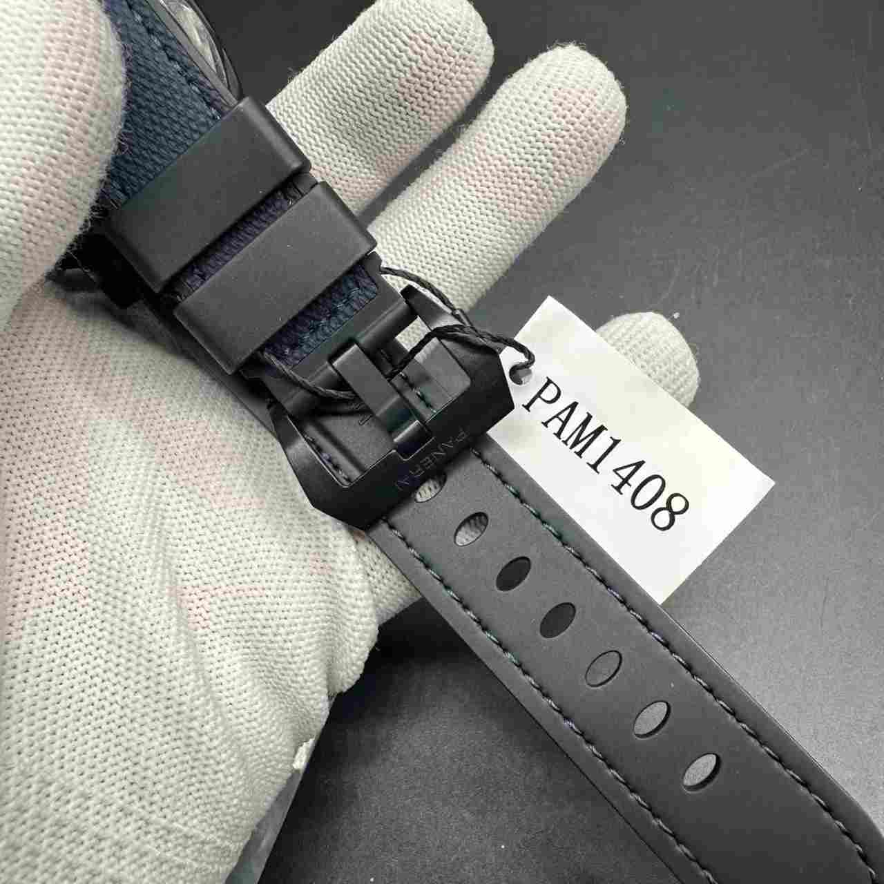 Panerai Luminor Luna Rossa PAM1408 VS super clone black case 40mm blue dial blue strap. 350$