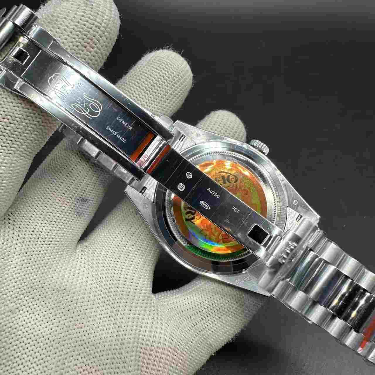 Daydate QF gain weight 185g steel case 40mm blue dial president band super clone  550$