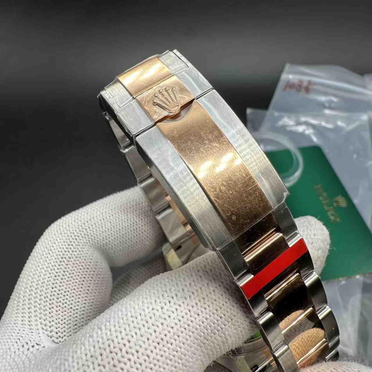 Yacht-Master YM VS factory 2tone rose gold case 40mm black dial oyster band 480$