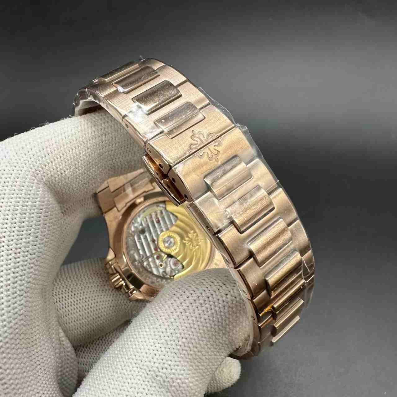 Patek Philippe women PPF Cal.324 automatic rose gold case 35mm white dial  365$