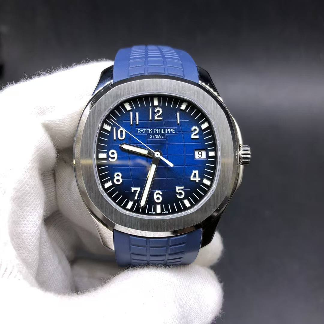 Patek Philippe 5168 3K factory big size 42mm Cal26-330 movement Blue dial blue rubber strap 520$