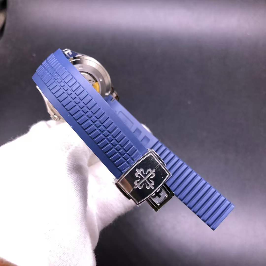 Patek Philippe 5168 3K factory big size 42mm Cal26-330 movement Blue dial blue rubber strap 520$