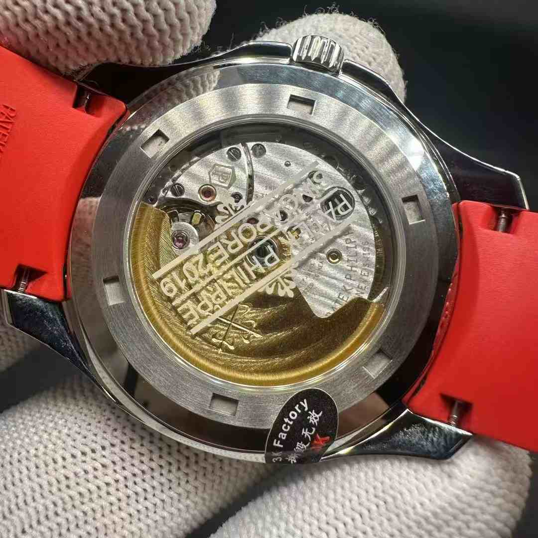 Patek Philippe Aquanaut 5167 3K factory Cal.324 automatic Steel case 40mm Gray dial Red rubber strap. 490$