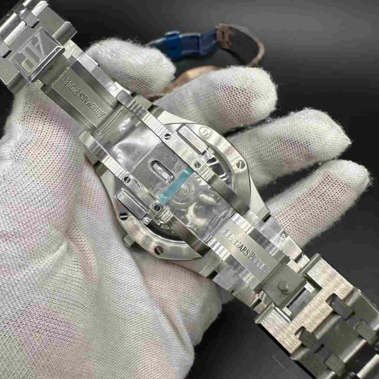 AP Royal Oak super clone automatic Flying Tourbillon Squelette 26735ST steel case 41mm skeleton dial. 840$