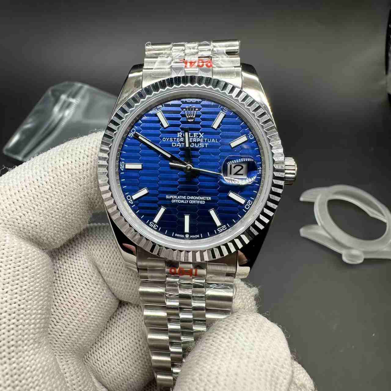 Datejust AAA+ GD factory Miyota automatic motif blue dial Jubilee band 133g. 125$