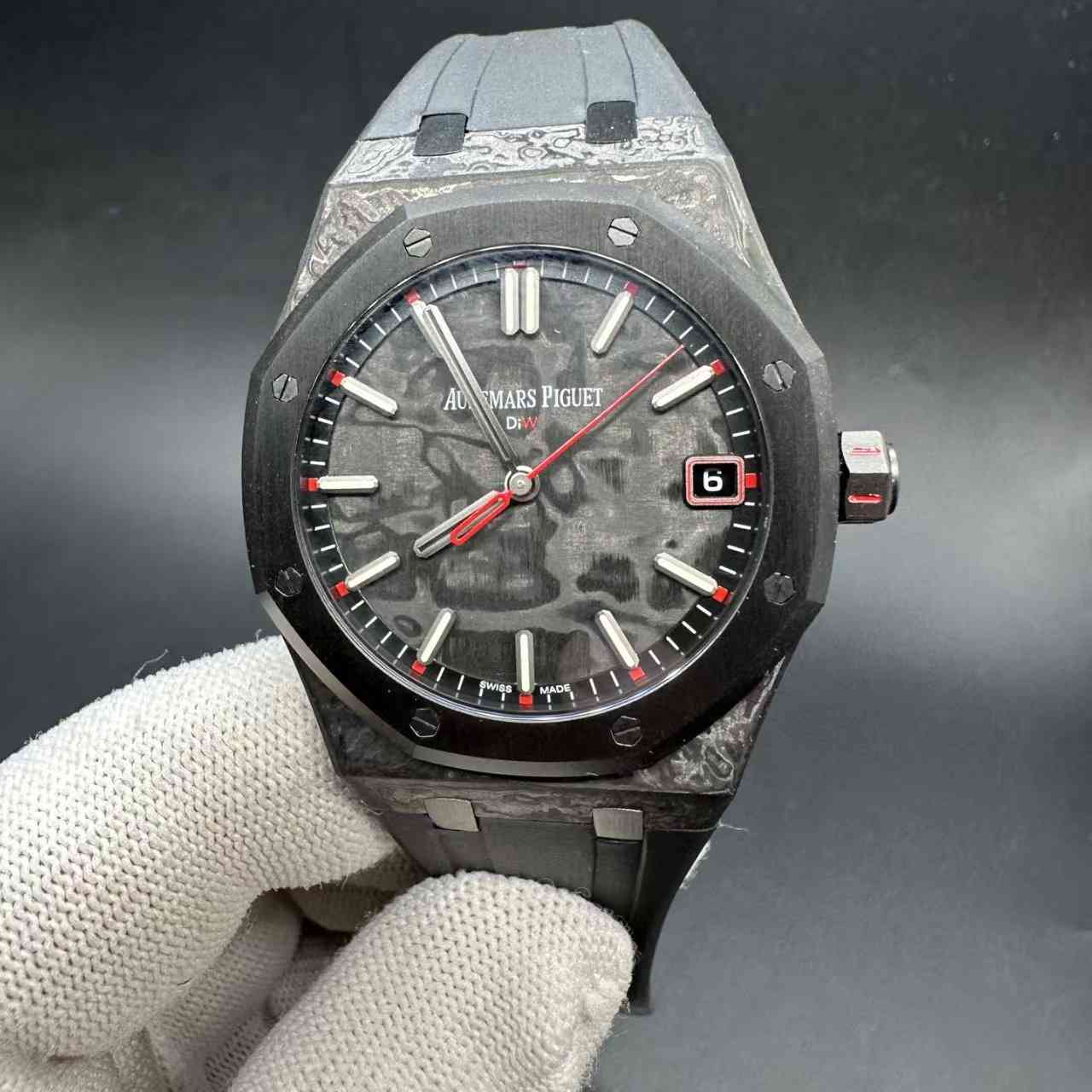AP black Carbon DiW Carbon Audemars Piguet Royal Oak 15500