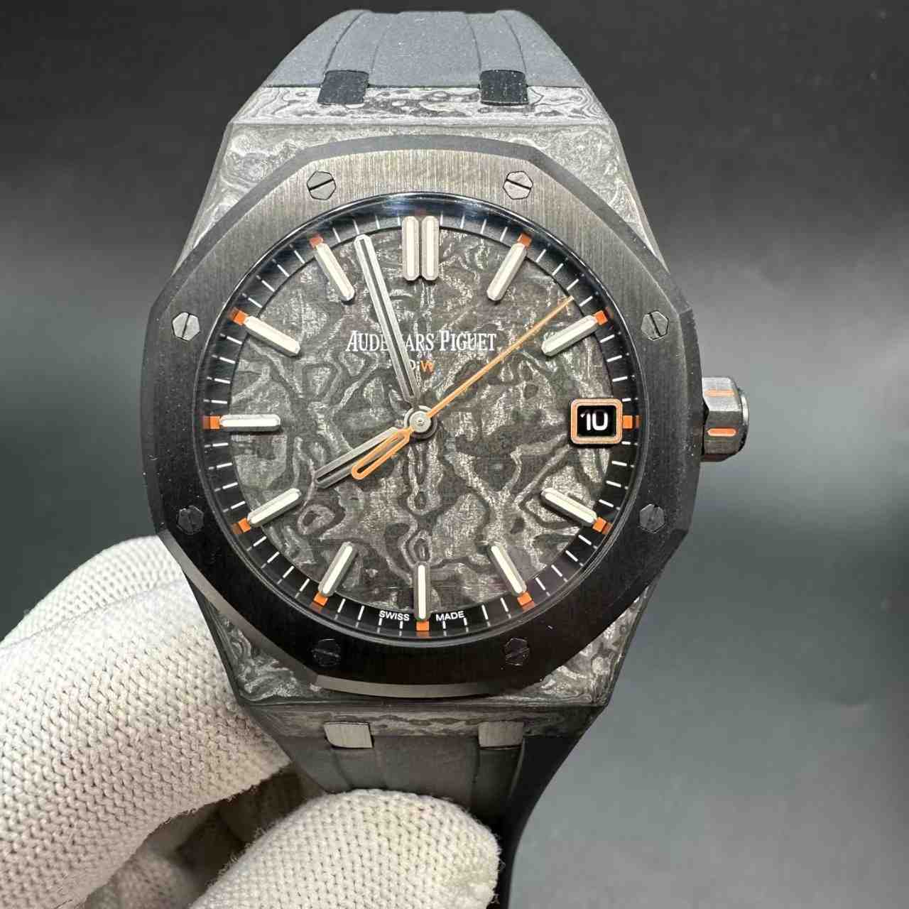 AP black Carbon DiW Carbon Audemars Piguet Royal Oak 15500