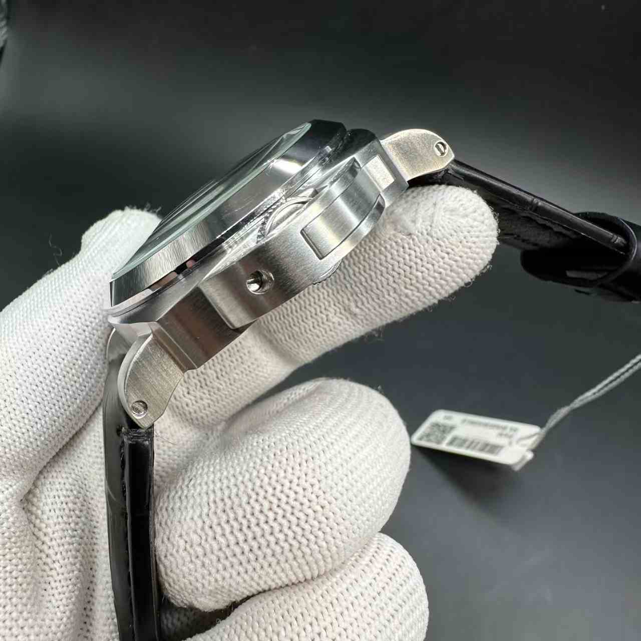 Panerai Luminor Marina AAA+ automatic Steel case 44mm black dial black leather strap. 150$