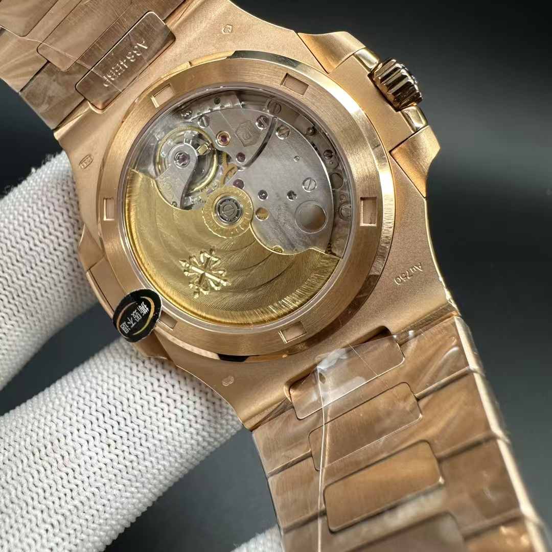 Patek Philippe Nautilus 5711 3K Cal.26-330SC automatic Rose gold case 40mm Brown dial. 530$