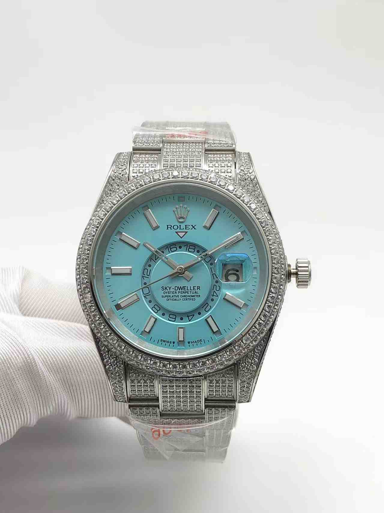 New Sky-dweller full diamonds 42mm