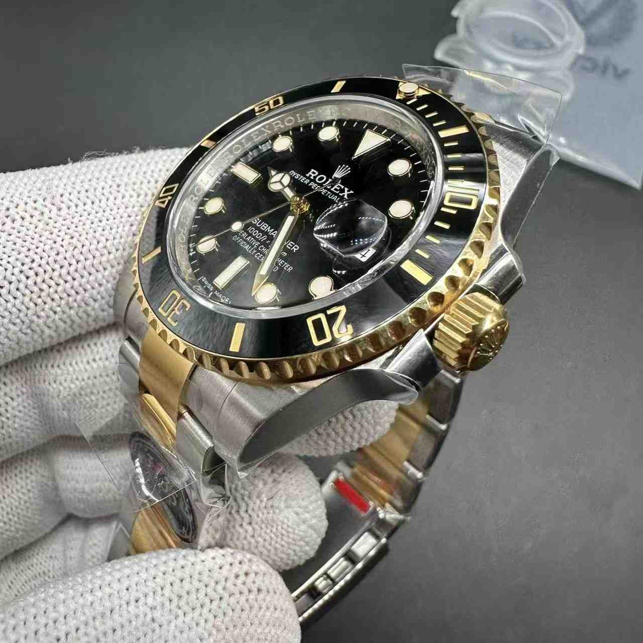 SUB 40mm Victory 3135 2tone gold Oyster band super clone  450$