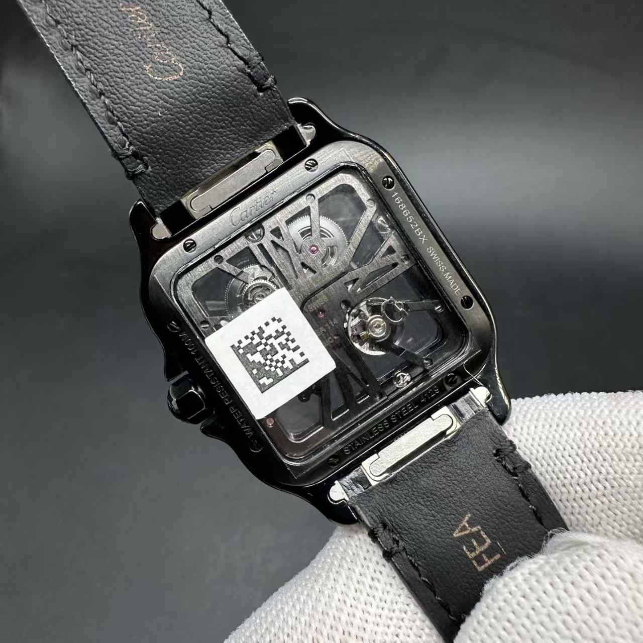 Santos skeleton ML super clone mechanical black case black leather 650$