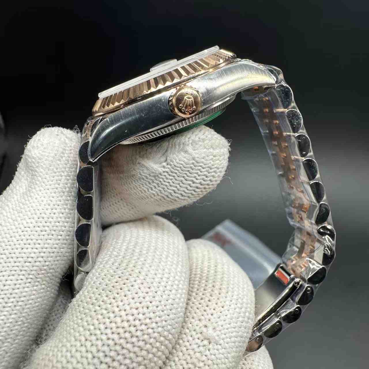 Datejust ARF 2236 automatic 2tone rose gold 31mm white pearl dial jubilee band women watch 350$