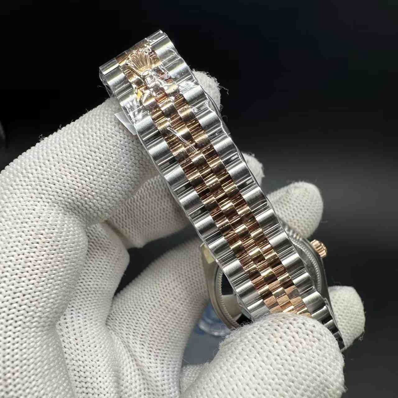 Datejust ARF 2236 automatic 2tone rose gold 31mm white pearl dial jubilee band women watch 350$