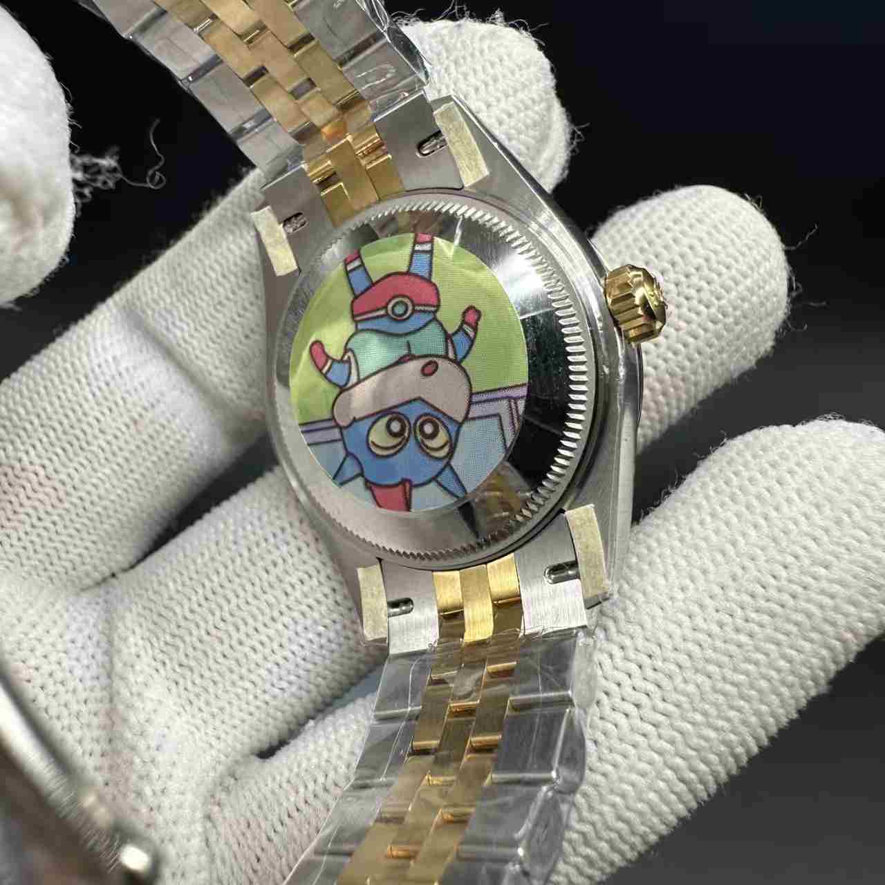 Datejust ARF 2236 automatic women 31mm 2tone gold case white pearl dial jubilee band 350$