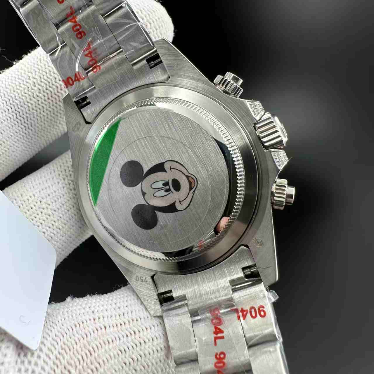 Daytona KS 7750 Tiffany blue dial baguette diamonds bezel oyster band 350$