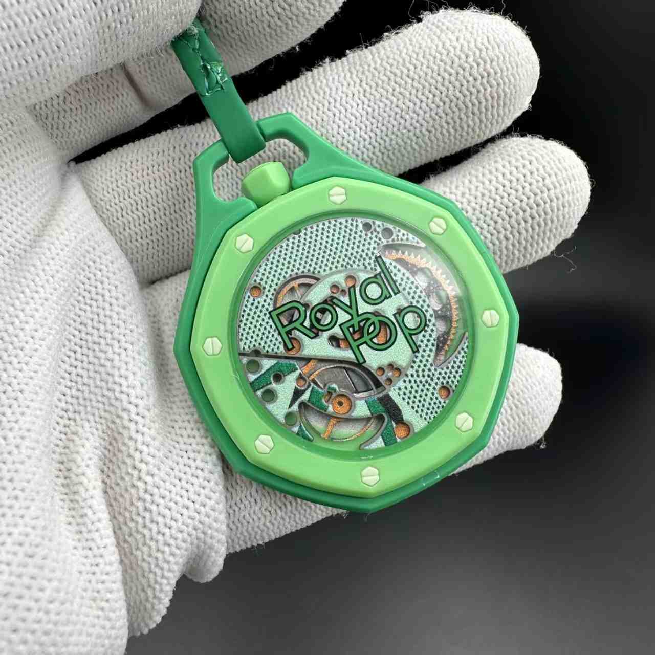 AP swatch ready for sales Quartz movement plastic case 41mm  green color