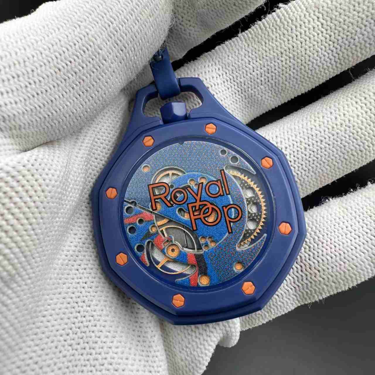 AP swatch ready for sales Quartz movement plastic case 41mm  blue  color