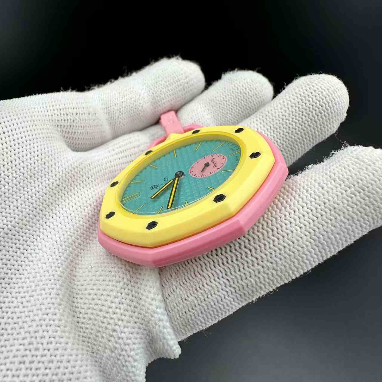 AP swatch ready for sales Quartz movement plastic case 41mm  yellow and  blue color