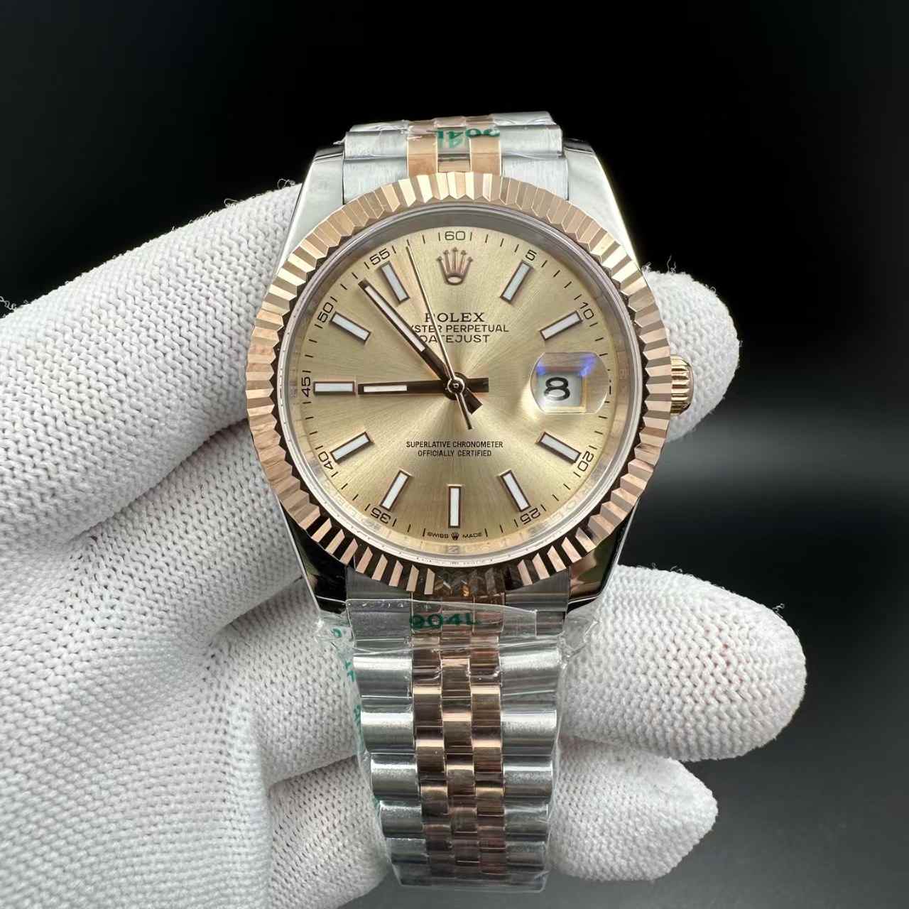 Datejust AAA+ YT 2813 rose gold 2tone 41mm jubilee band 125$