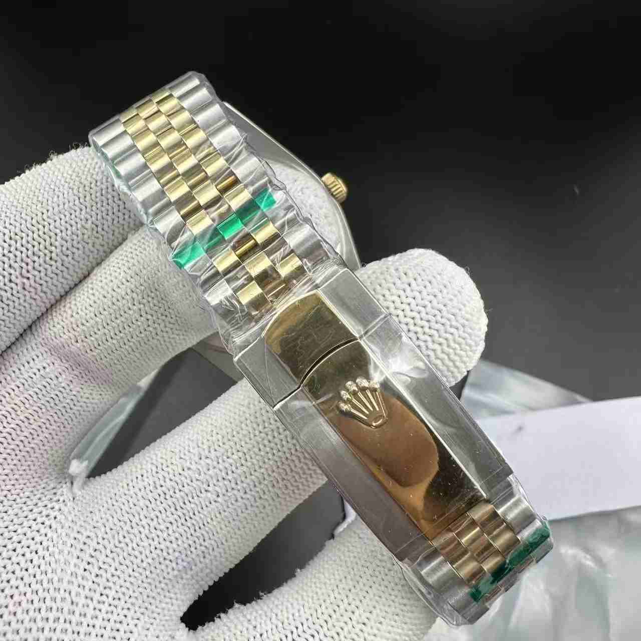 Datejust AAA+ YT factory 2tone gold case 41mm Roman green dial jubilee band 115$