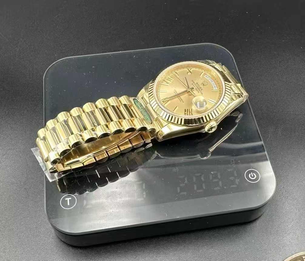 Daydate RC factory gain weight 210g all gold case 40mm Roman numbers president band super clone  780$