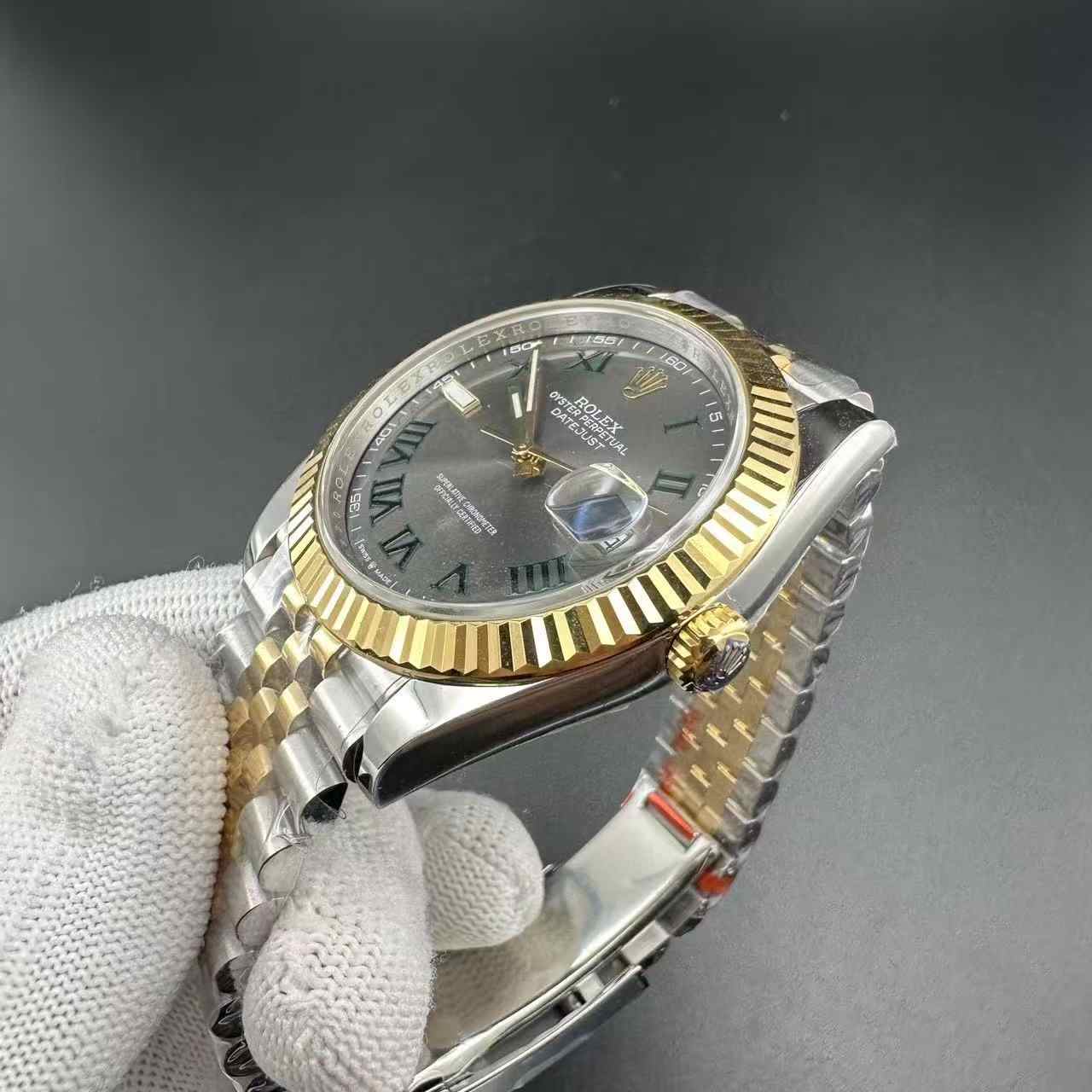 Datejust Wimbledon VS factory 3235 41mm 2toke gold jubilee band 470$