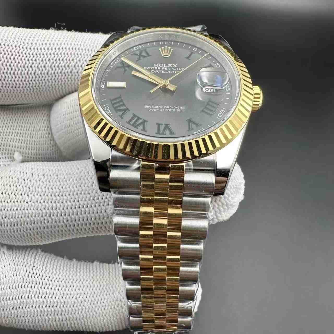 Datejust Wimbledon VS factory 3235 41mm 2toke gold jubilee band 470$
