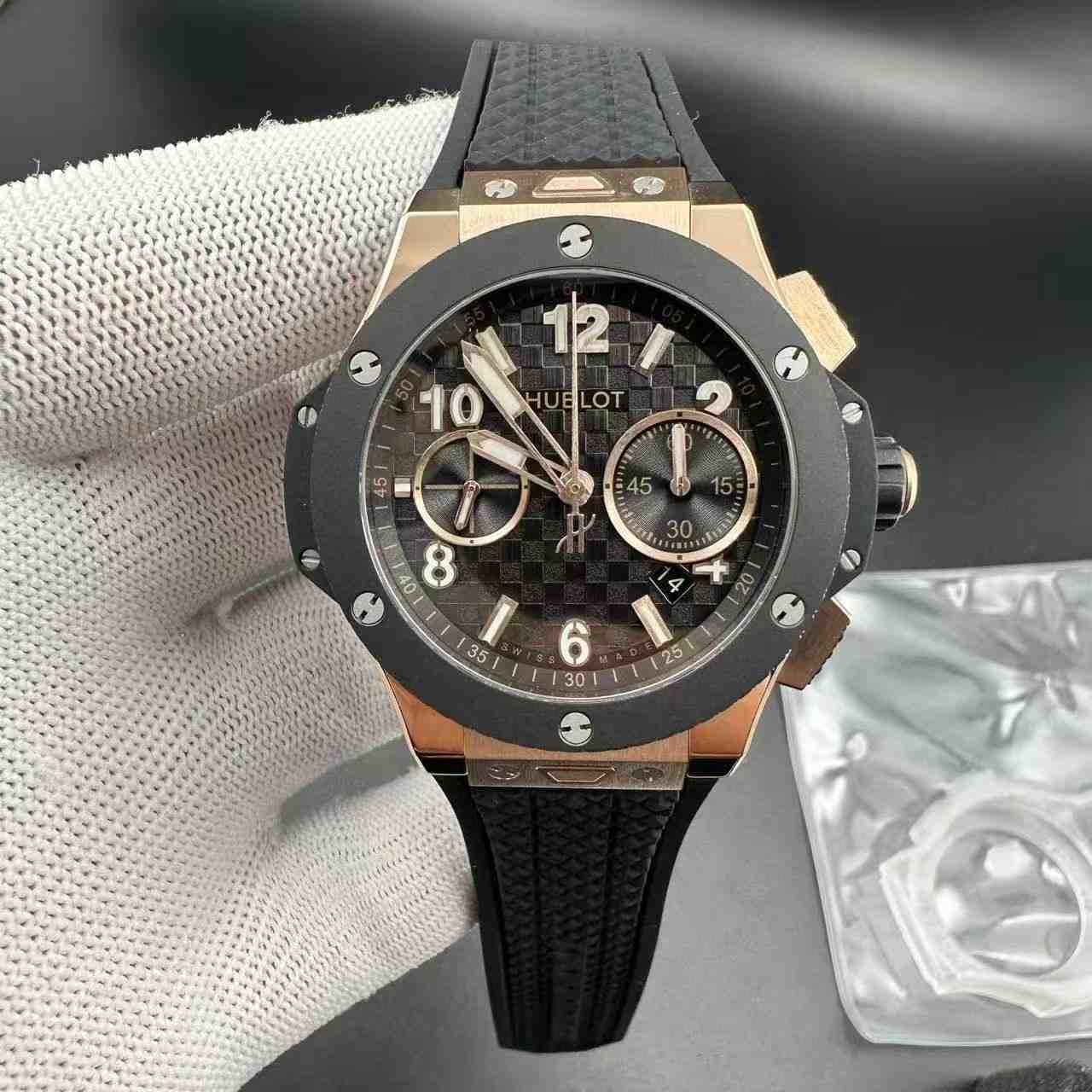 Hublot LS 7750 rose gold case super clone  400$
