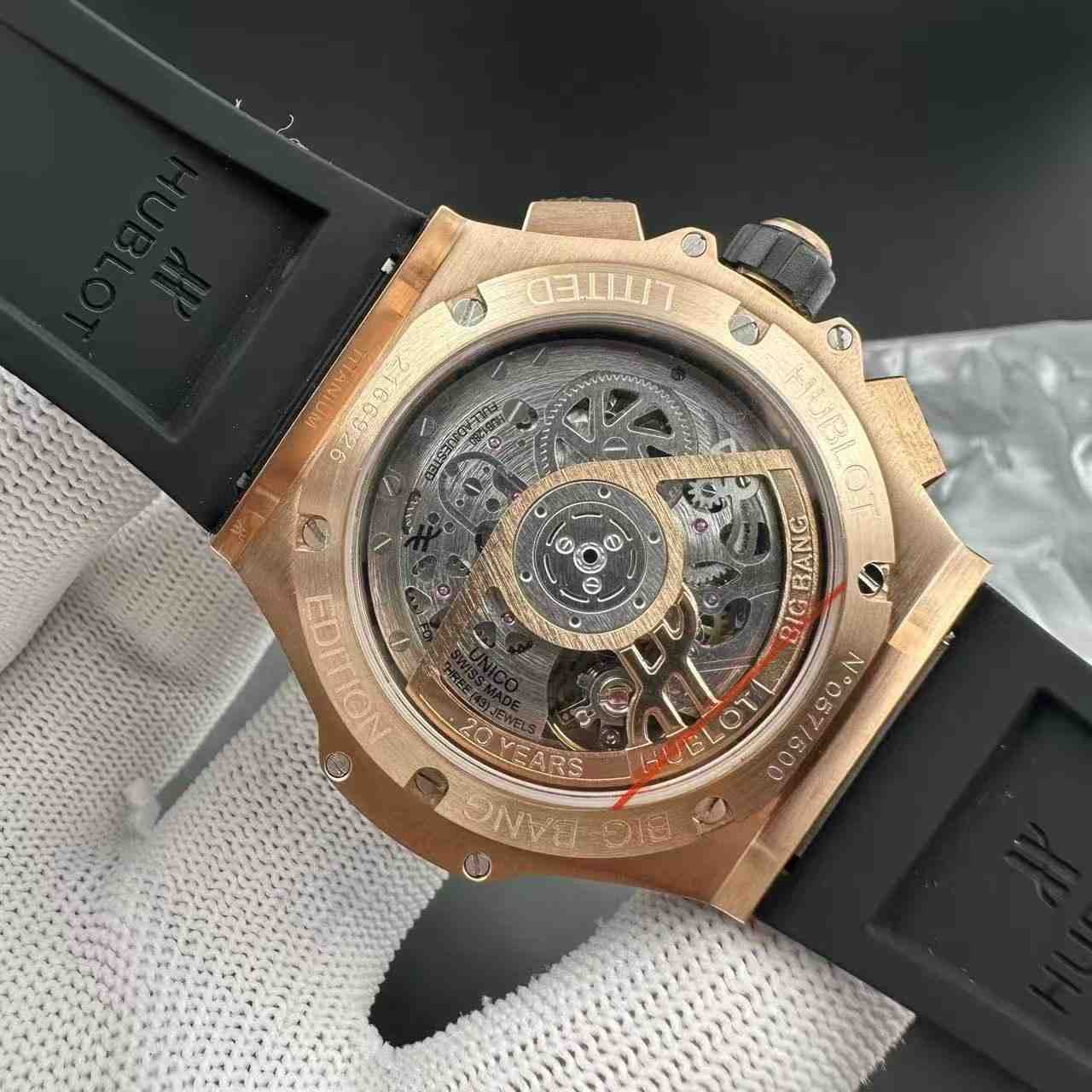 Hublot LS 7750 rose gold case super clone  400$