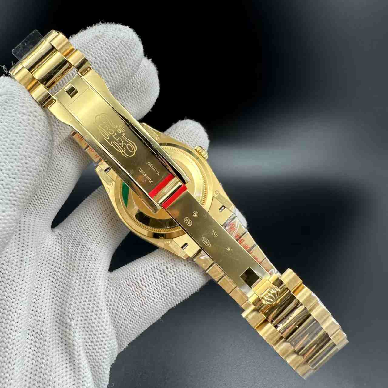 Daydate 36mm 8+ factory gold case green dial President band women watch 370$